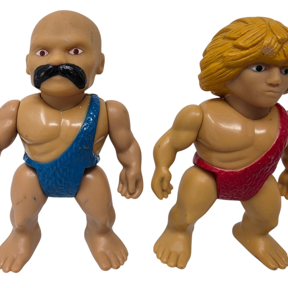 Playskool Definitely Dinosaurs Cavemen Thrax & Grak FIgures 1987